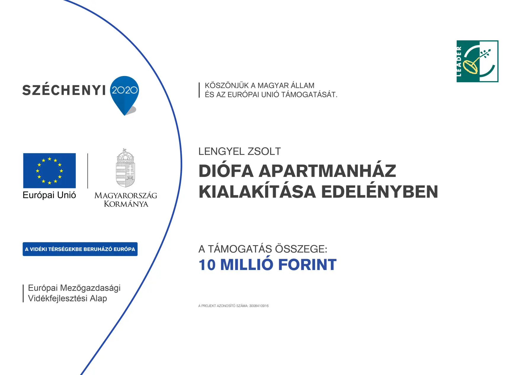 Széchenyi 2020 támogatás